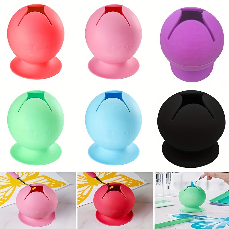 2/5 Pcs Suctioned Vinyl Weeding Scrap Collector, Silicone Suction Cups For  Vinyl Disposing, Craft Weeding Tools Holder Set Kit