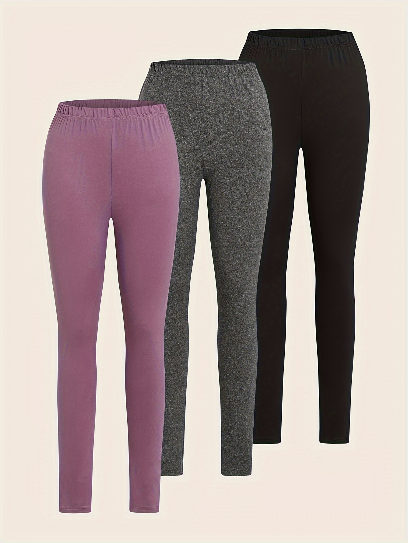 Cropped fleece leggings with elasticated waistband