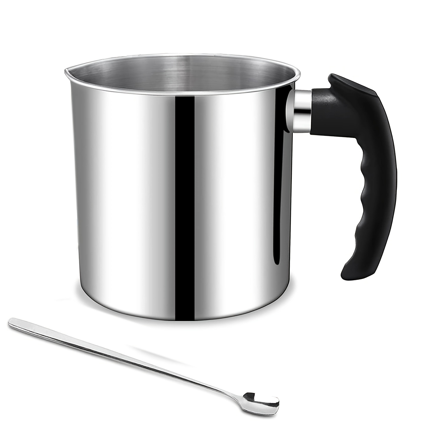 Candle Making Pouring Pot, Boiler Wax Melting Pot With Spoon, 304