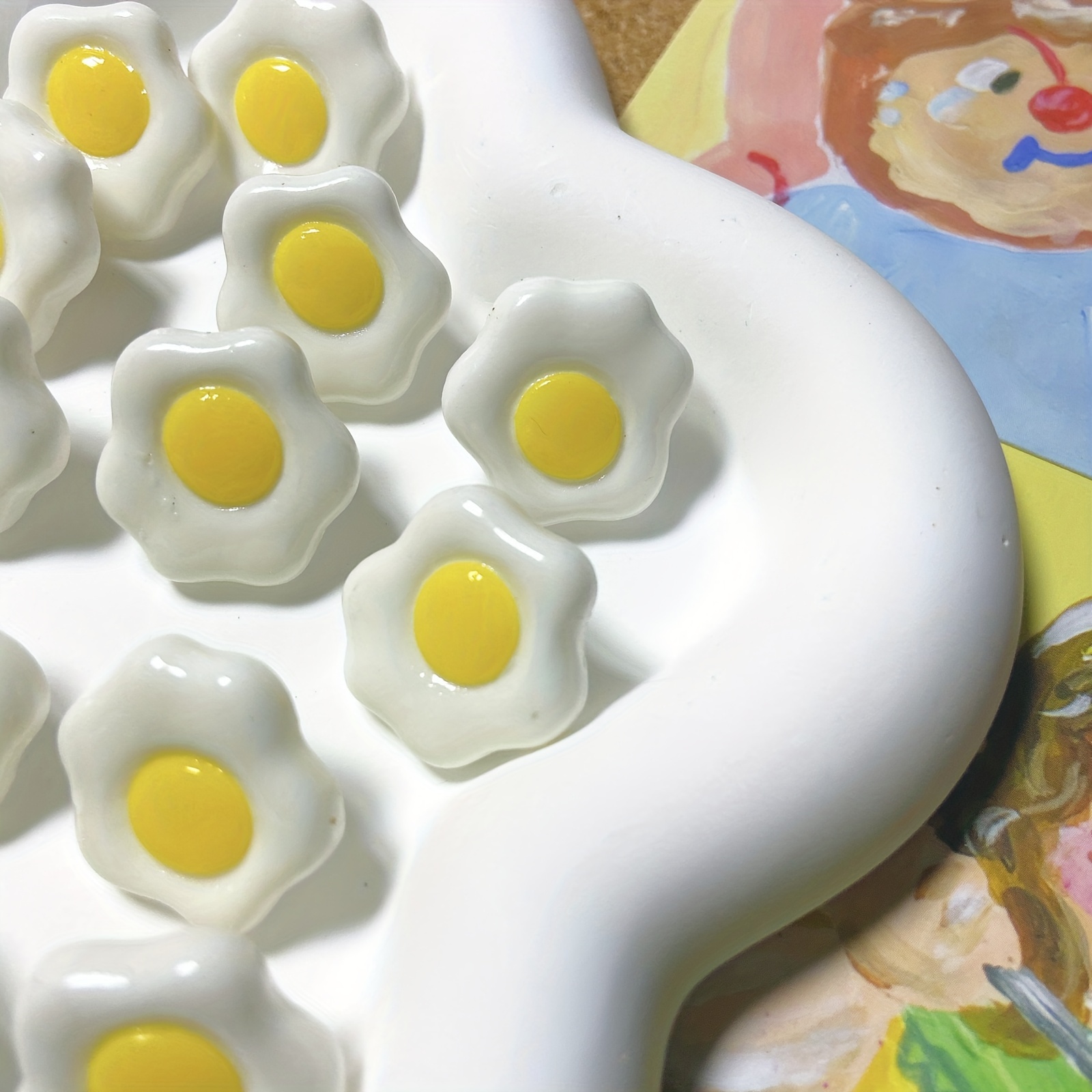 20pcs Egg Shaped Decorative Push Pins Office/Home Organization