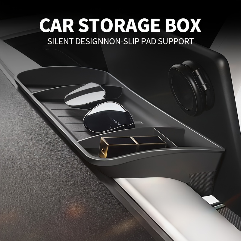 Für Tesla Modell Y Ablage Hinter Bildschirm 2022 Innen Zubehör Modell 3  Versteckte Lagerung Organizer Sonnenbrille Tissue Halter - AliExpress