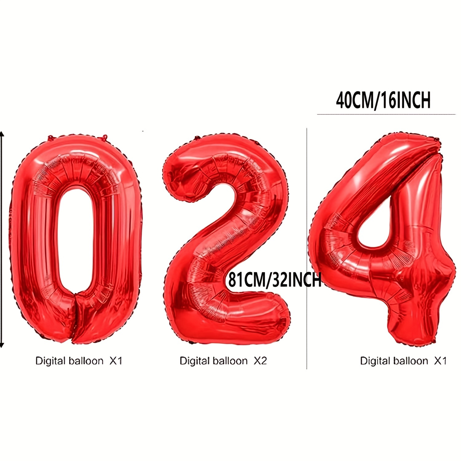 8 Pièces Ballon Argenté 16 Pouces 2023 Décorations De Fête Du Nouvel An 2024, Mode en ligne