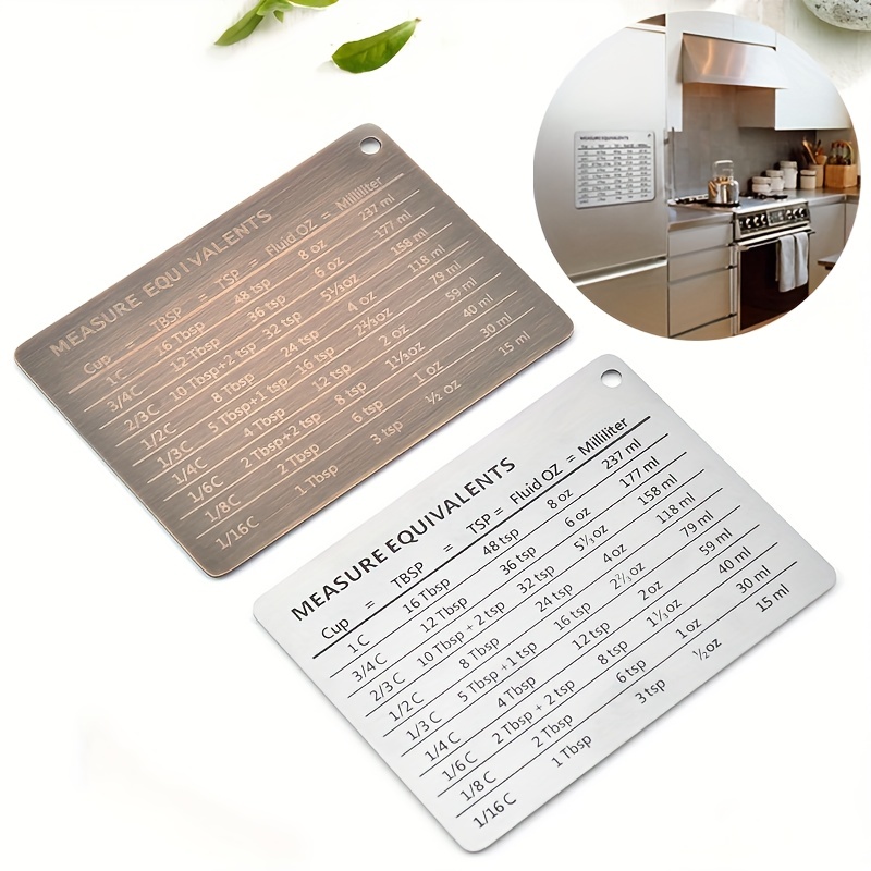 Kitchen Measurement Conversion Chart Magnet