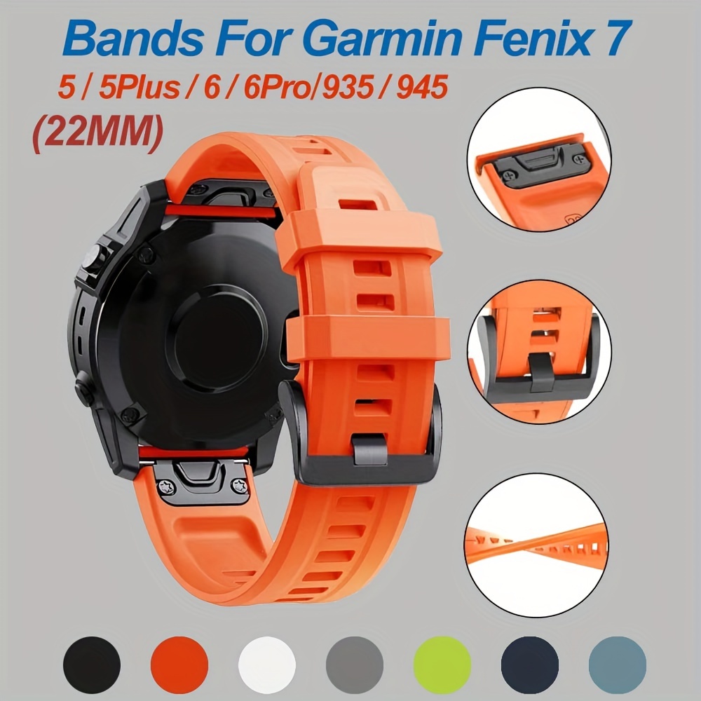 Correa de silicona de liberación rápida para Garmin Fenix 6 / 6 Pro, correa  de repuesto para reloj inteligente Fenix 5 / 5 Plus, 22mm