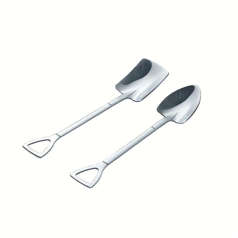 Buorsa 20 Pcs Mini Stainless Steel Teaspoon Tea Shovel Essential Tea Spoon Coffee Powder Shovel Candy Scoops