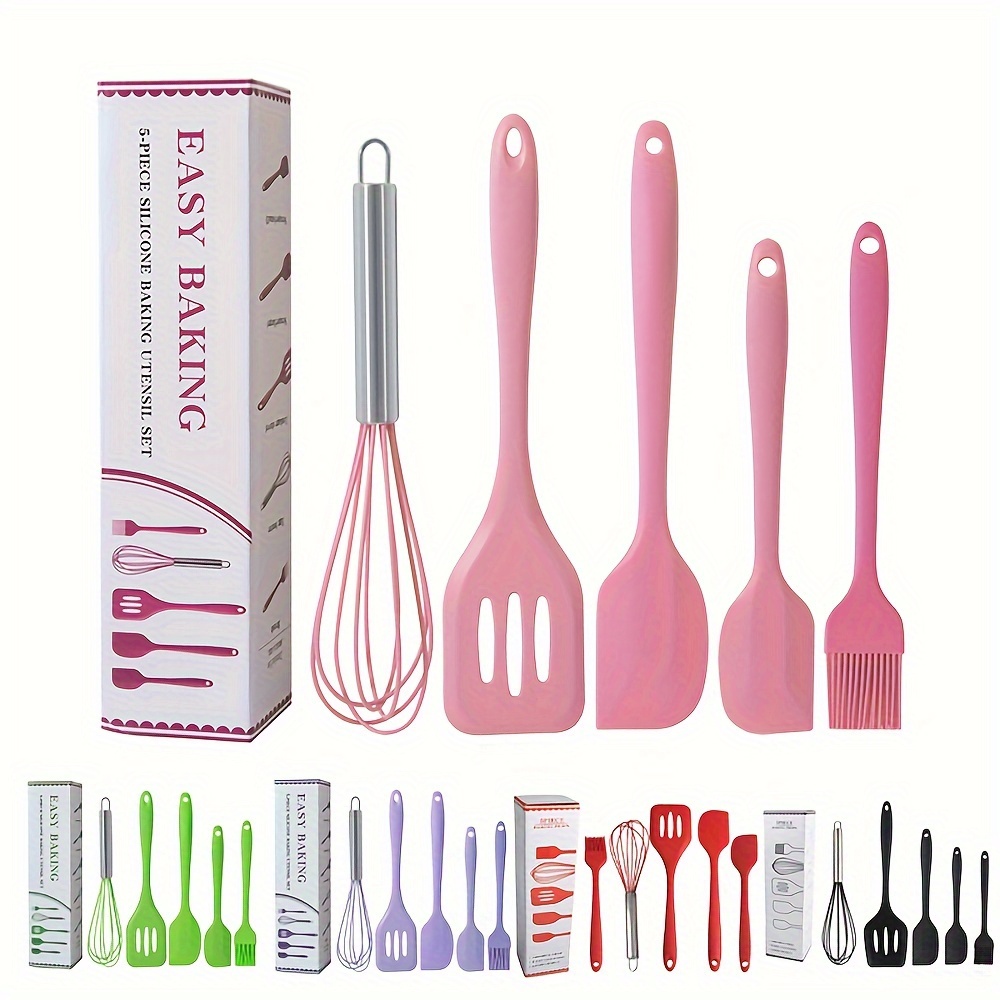 Baking Tools Set, Silicone Spatula, Oil Brush, Whisk And Tong, Kitchen  Gadgets, Kitchen Stuff, Kitchen Accessories - Temu