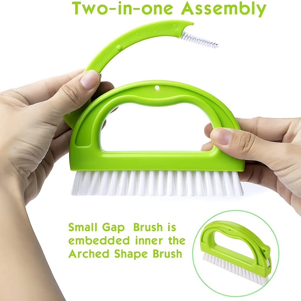 4 in 1 Tile Grout Cleaner Brush V-Shape Gap Crevice Scrub Brush