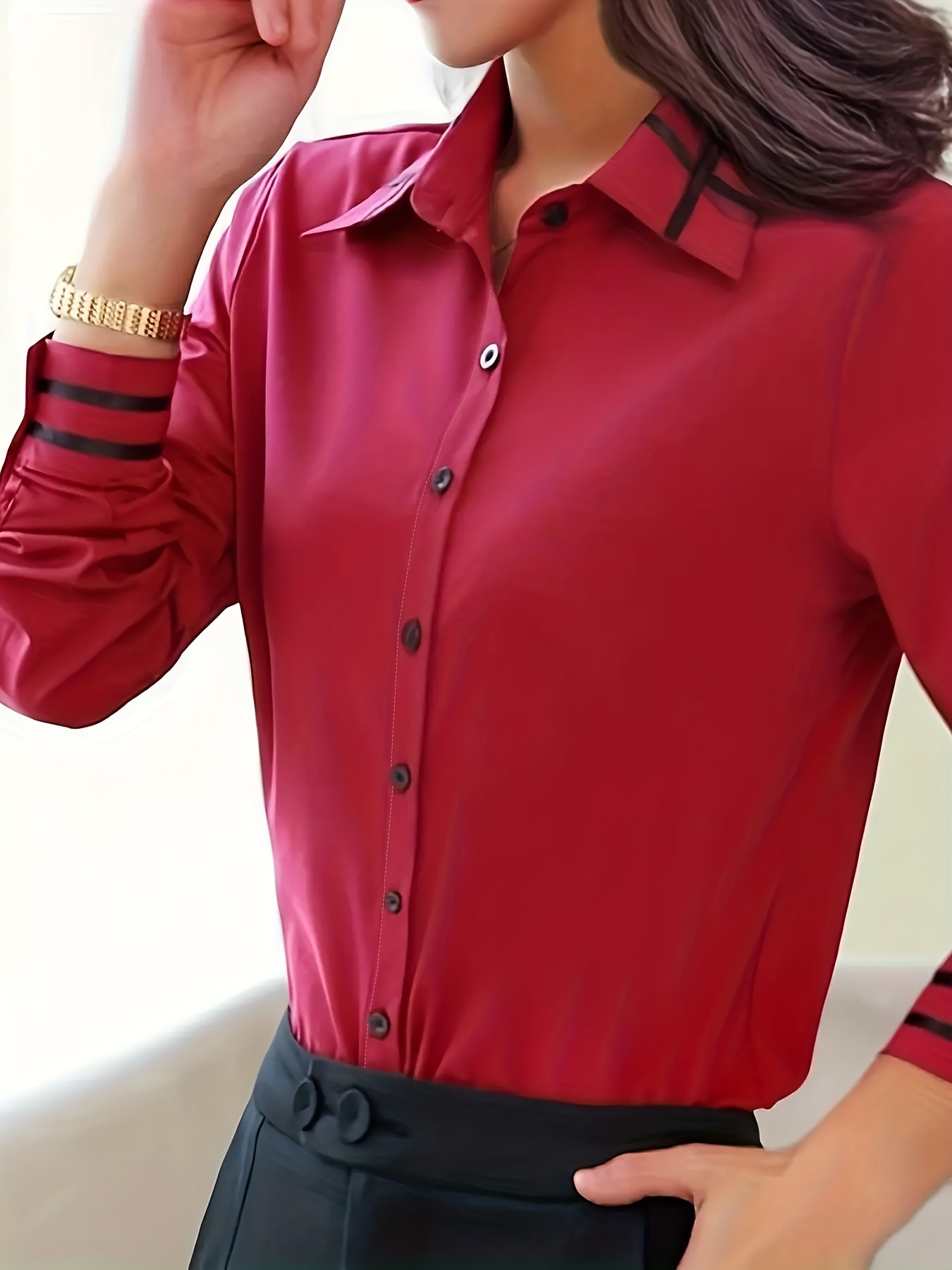 Camicia Donna Elegante Camicia Button Camicia Donna Ufficio Elegante  Camicette Donna Estive Eleganti Camicia Donna Fantasia Elegante Camicette A  Tunica Pullover Taglie Forti Donna Abbigliamento : : Moda