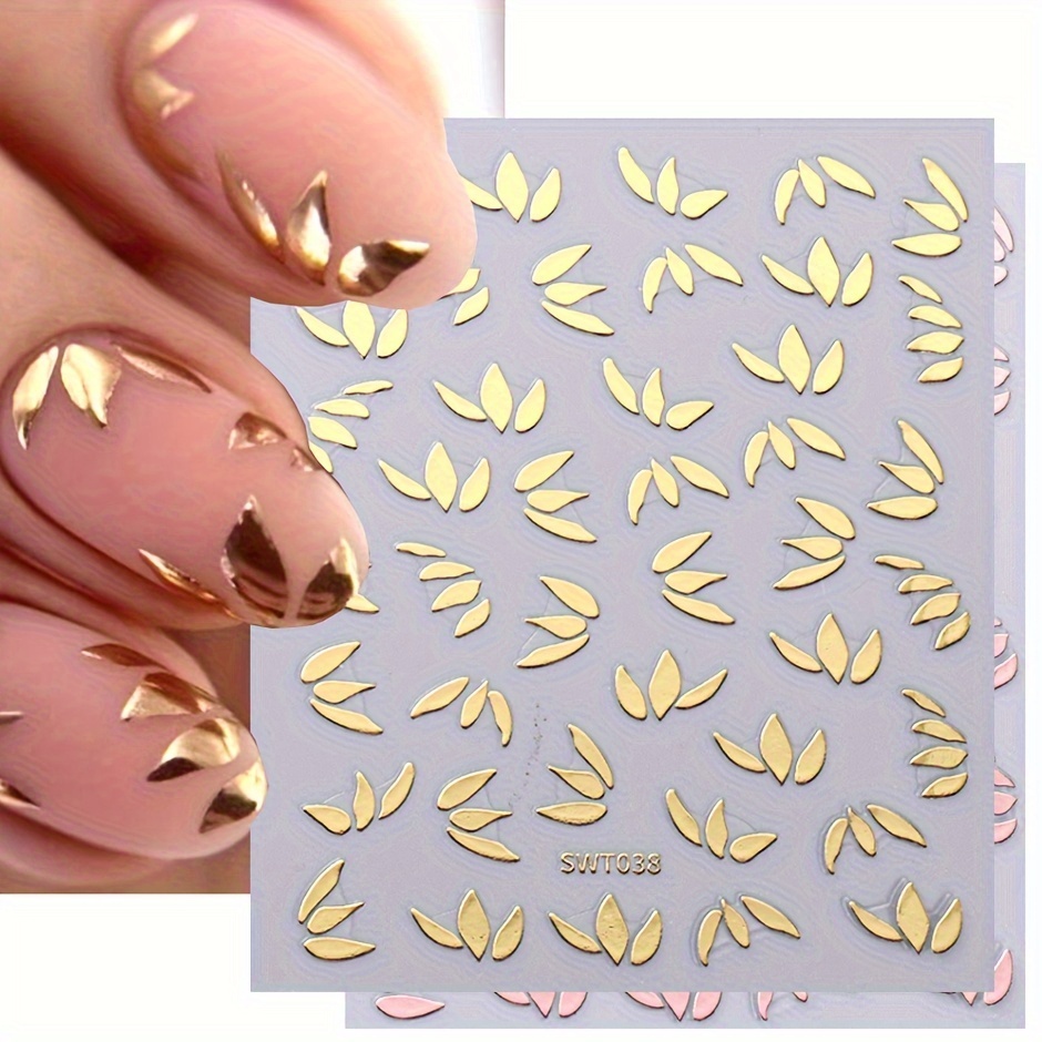 Nail Art Gold Foil, 2pcs 5g Nail Foil Flakes Sticker Gilding Flakes Set  Nail Gold Foil Glitter Sequins Goldleaf Nail Decorations Kit Nail Art  Supplies