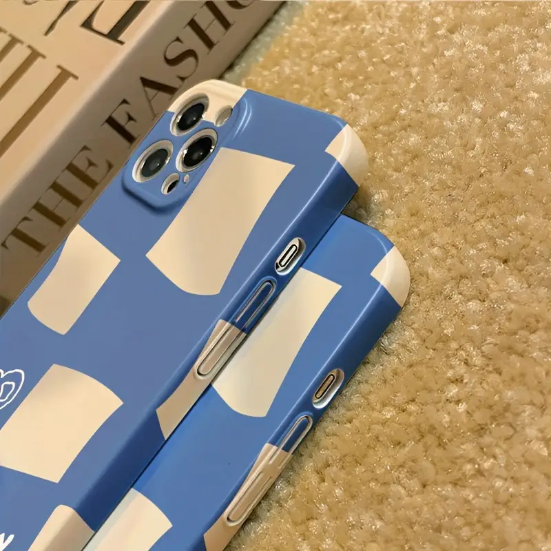 Blue And White Grid Film Shell Full Package Precision Hole Smooth ...