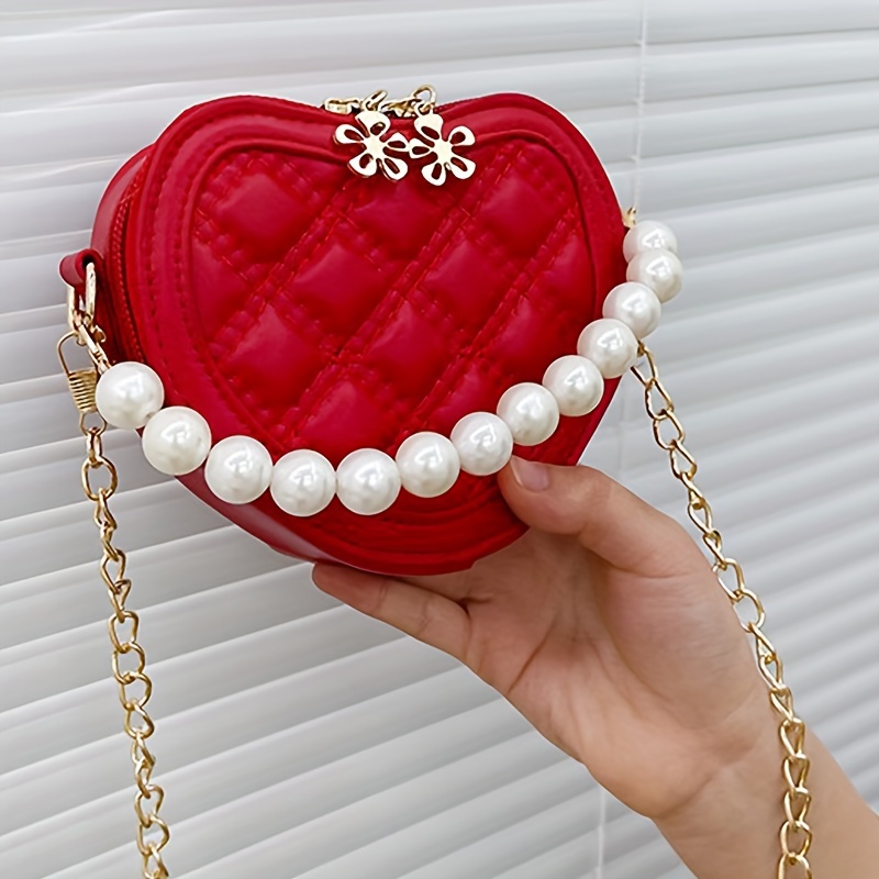 Girls Elegant Cute Creative Plush Heart Shaped Handbag Wallet Coin Purse  Soft Shoulder Bag Decorative Accessories Party Holiday Gift - Temu