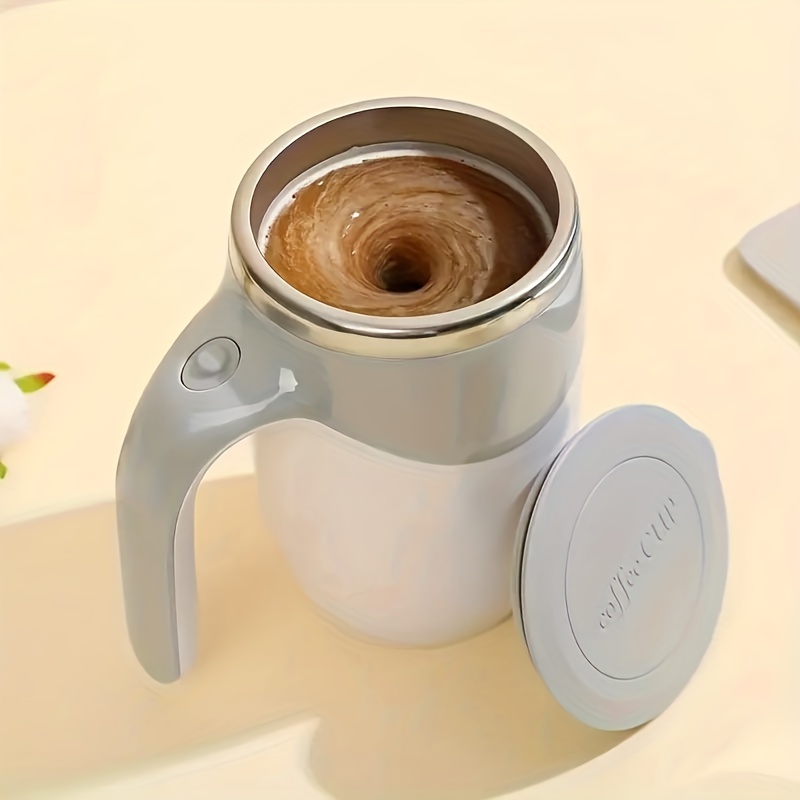 Taza Agitadora Eléctrico Termo Taza de café con agitación eléctrica,  batidora automática de acero, taza para batir leche (café) Ndcxsfigh