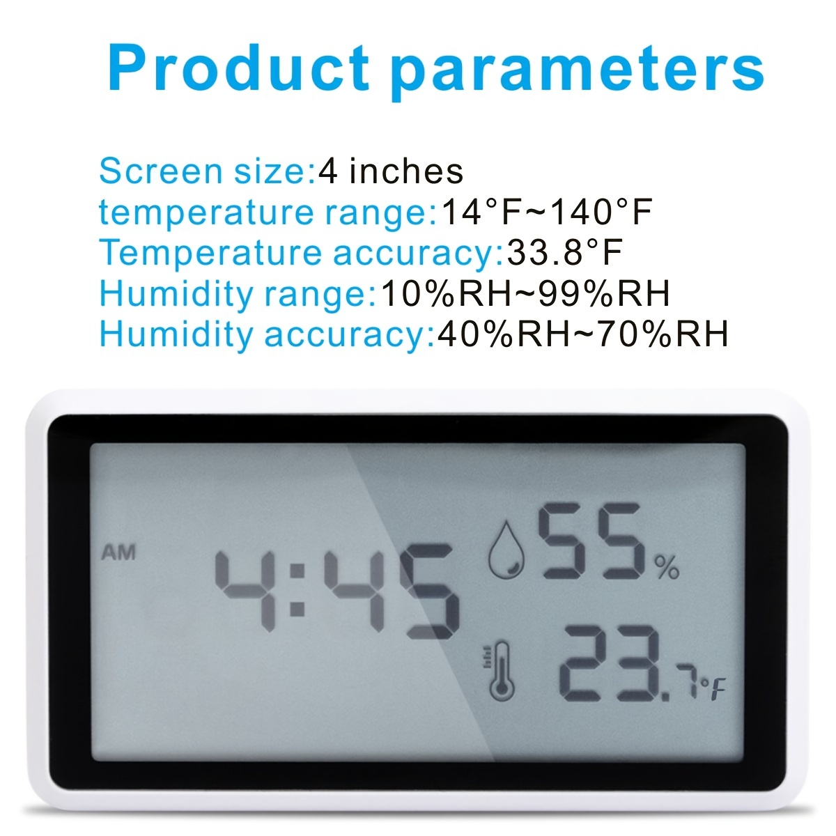 Digital Hygrometer Indoor Thermometer Humidity Gauge Room