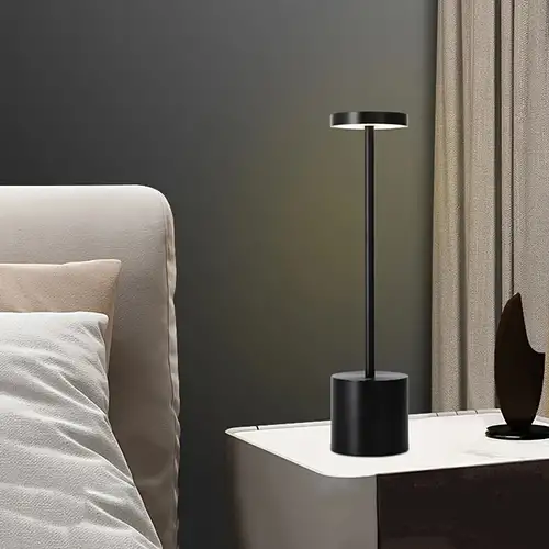 Lampe de table sans fil rechargeable par USB, lampe de bureau LED tactile,  3 températures de couleur, pour chevet, intérieur et extérieur, paquet de 2
