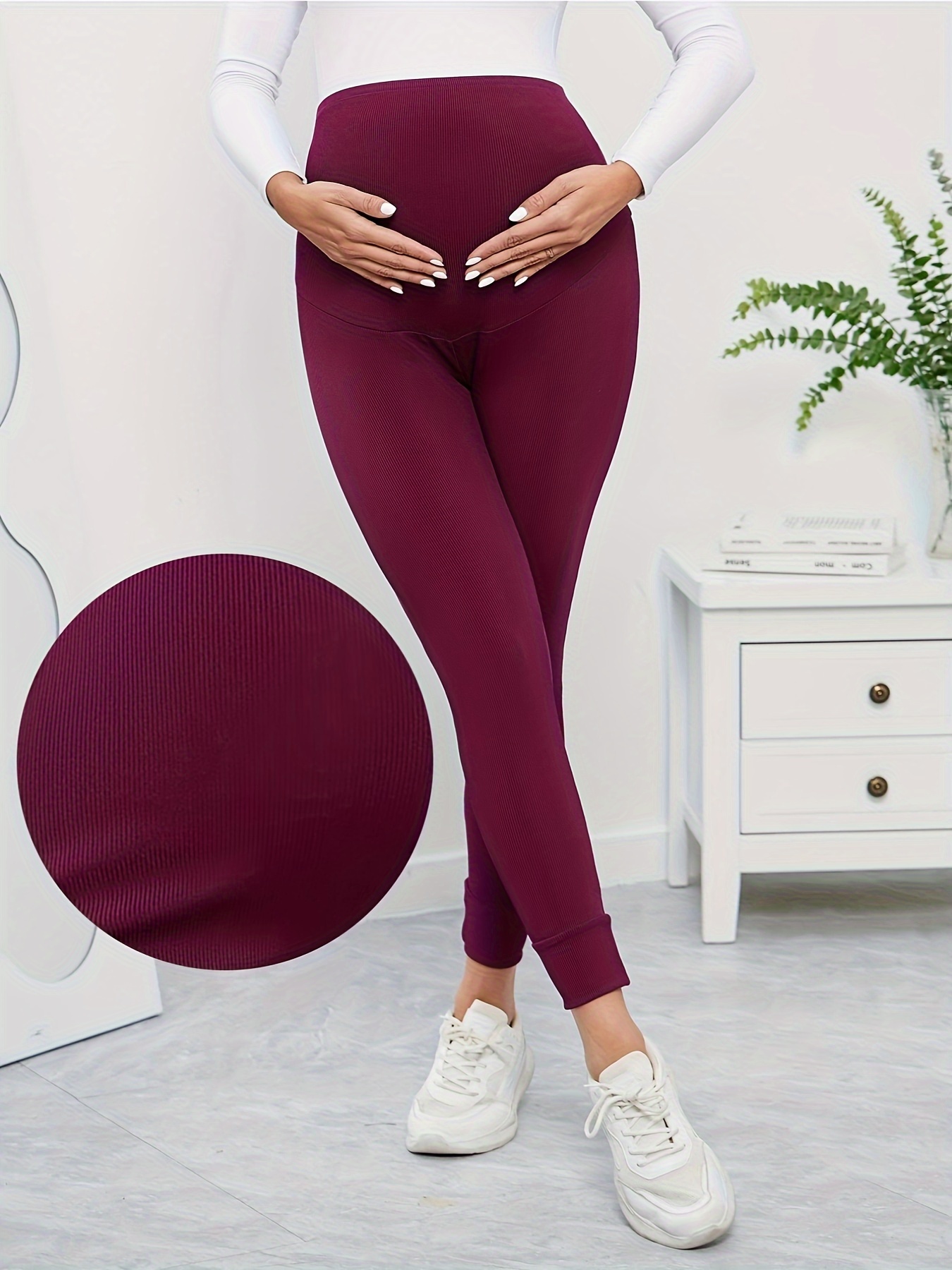 Women's Maternity Pants Sports Jogging Pants Abdominal - Temu Canada