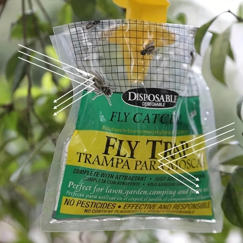 Disposable Fly Trap Non Toxic Outdoor Insect Killer Catcher Bag