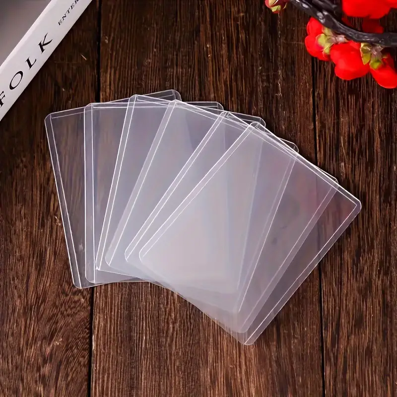 Hard Plastic Card Sleeves Card Protector Card Holder Case - Temu