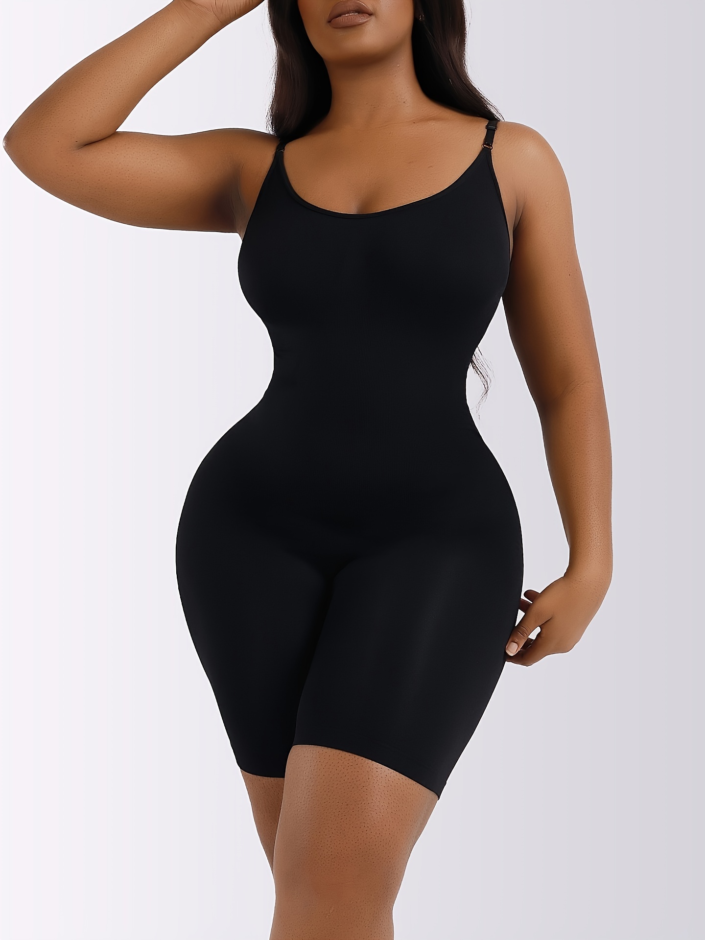 Loday Body Shaper for Women Tummy Control Shapewear Bodysuit Waist Trainer  Faja One Piece Built-In Bra Jumpsuit Tops(Black, S)