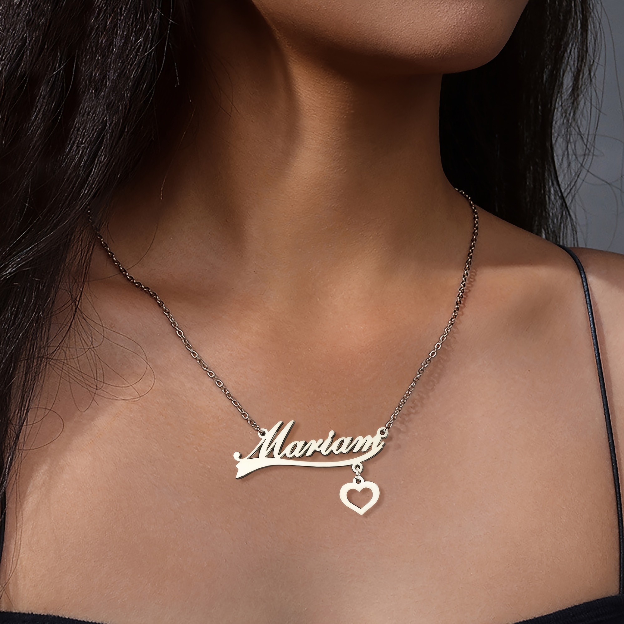 Collar Nombre Personalizado Acero Inoxidable Mujeres Madres - Temu Chile