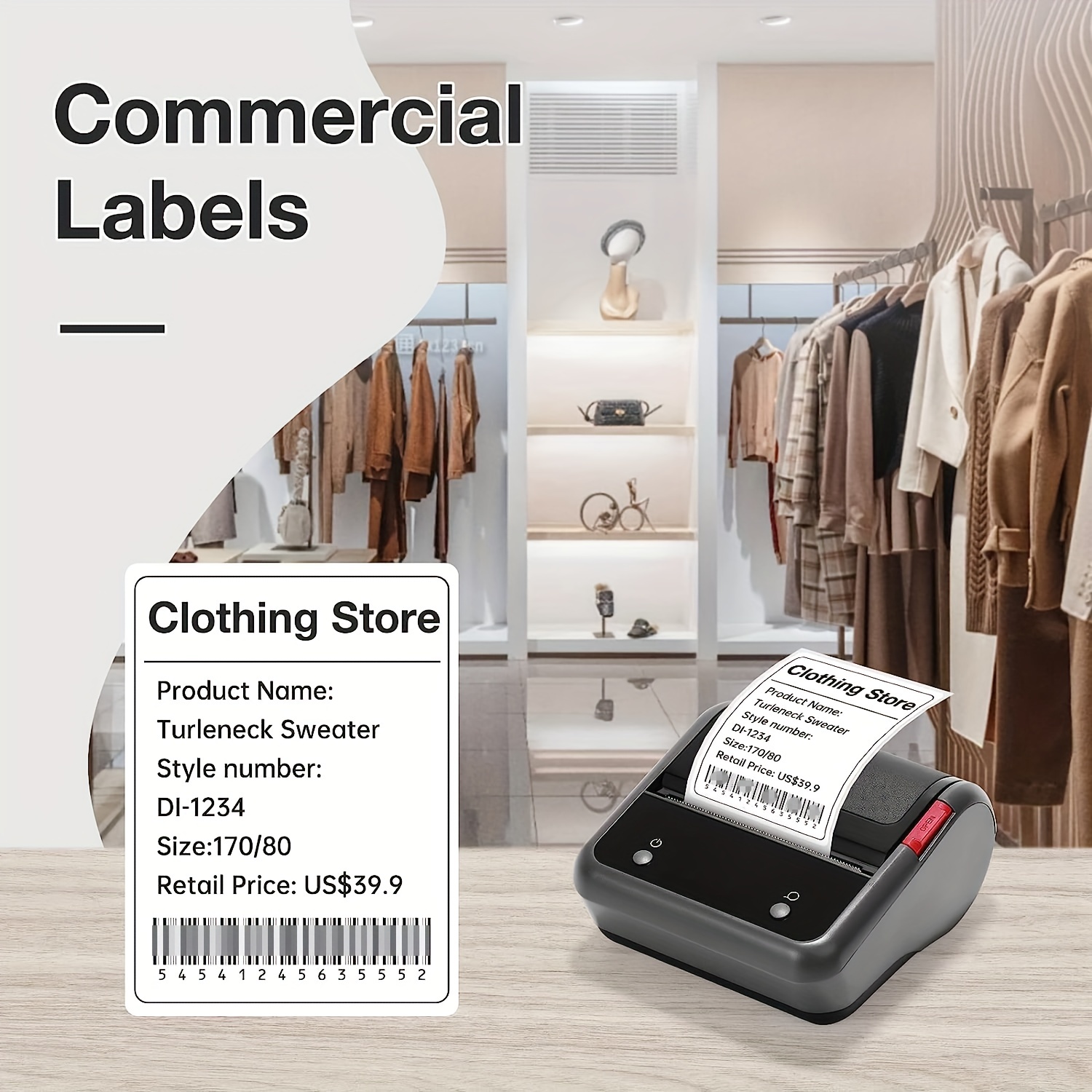 Jingchen Barcode Label Printer Machine For Retail Stores - Buy Barcode  Printer Machine,Label Machine,Printer Product on