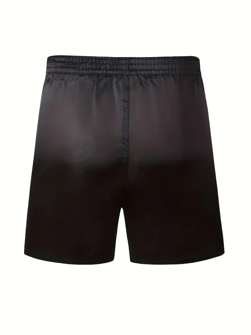Nieur Men's Satin Pajama Boxer Shorts