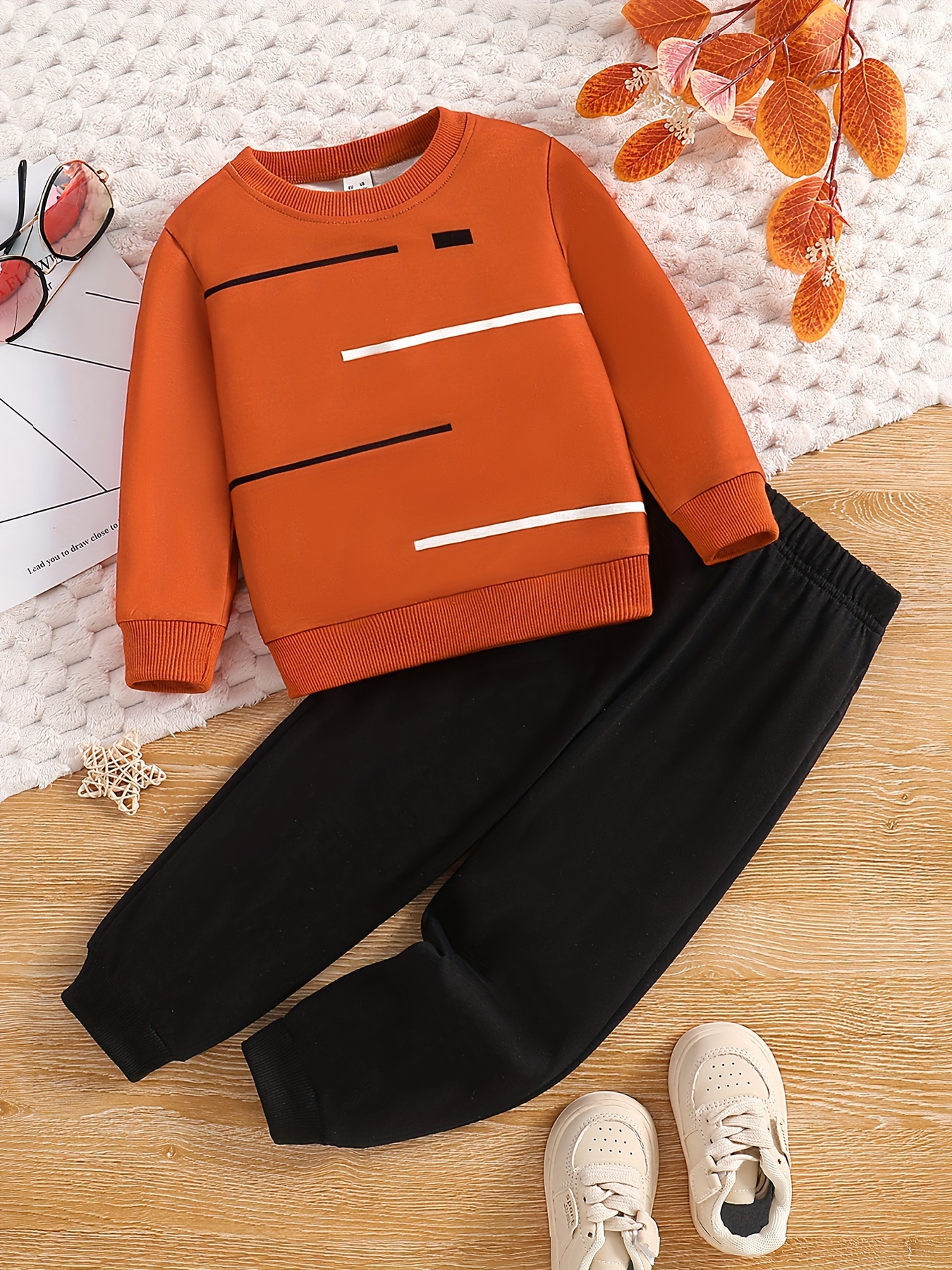 KIMI BEAR 2T Boy Clothes Toddler Boy Outfits Long Sleeve Sweatshirt Mama  Boy Baby Clothes Cotton Pants Set Cute Fall Winter Sweatsuit 2T 3T Boys  Clothes Orange price in Saudi Arabia