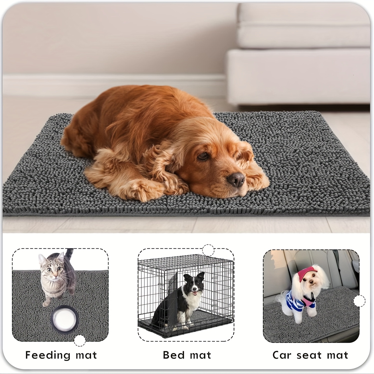 Dog Door Mat For Muddy Paws, Absorbs Moisture And Dirt, Non-slip Washable  Mat, Quick Dry Microfiber, Mud Mat For Dogs, Entry Indoor Door Mat For  Inside Floor - Temu Germany