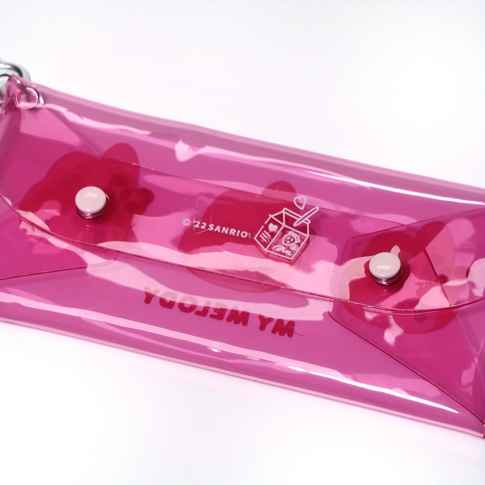 Wholesale Korean Transparent Pink Transparent Pencil Bag For Girls