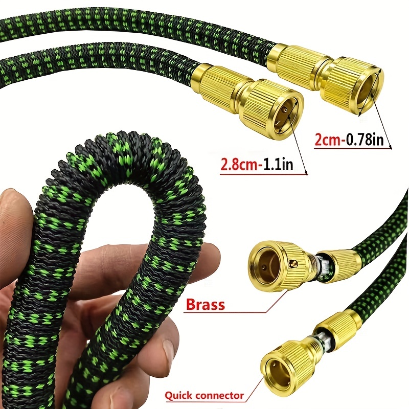 1pc 3x Stretchable Tpe Car Wash Hose Magic Extendable Hose, High Pressure  Explosion-Proof, Universal Connector (Original Length 2.5m, Total Length  After Water Injection Is 7.5m)