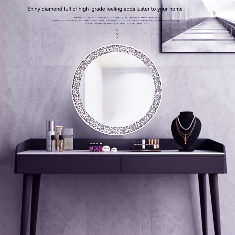 10pcs Self-adhesive ABS Mirror Wall Sticker,Simple Solid Rectangular Full  Body Mirror Tile For Bedroom