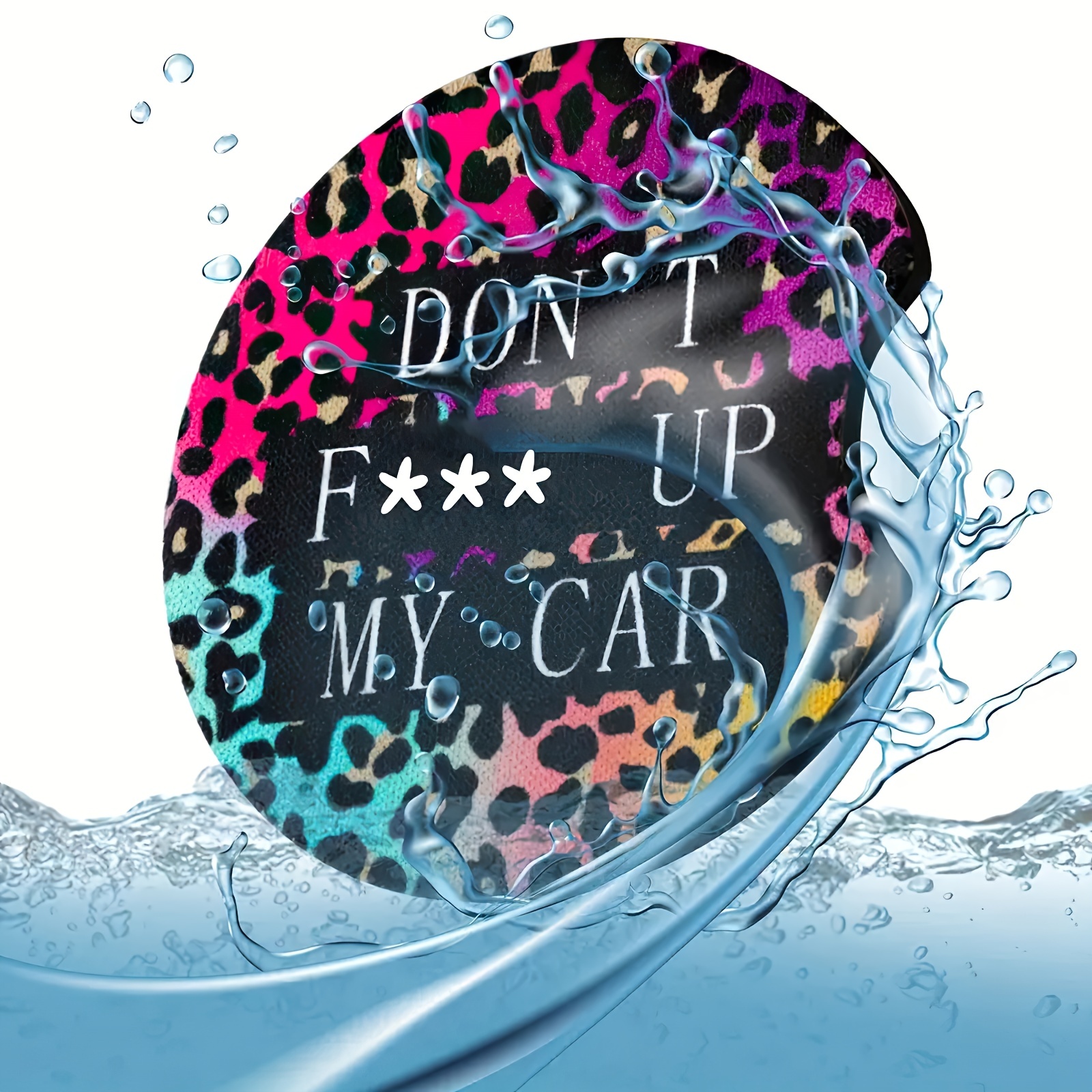 Car Coasters for Drinks Absorbent, Cute Car Coasters for Women & Man,Cup  Holder Coasters for Your Car with Fingertip Grip, Auto Accessories for  Women