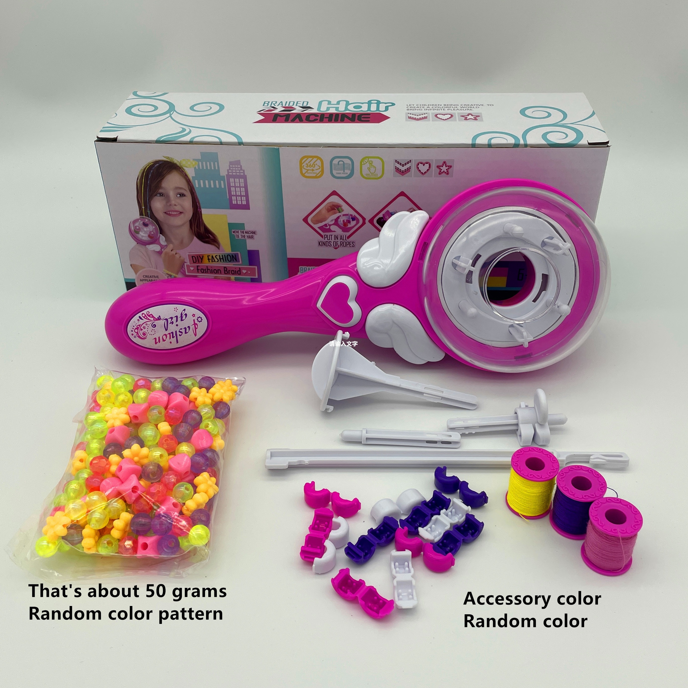 Electric Hair Braider Twister Automatic Twisting Braiding Maker Plastic  Hairdressing Hairstyle Tool Gift Children Girls