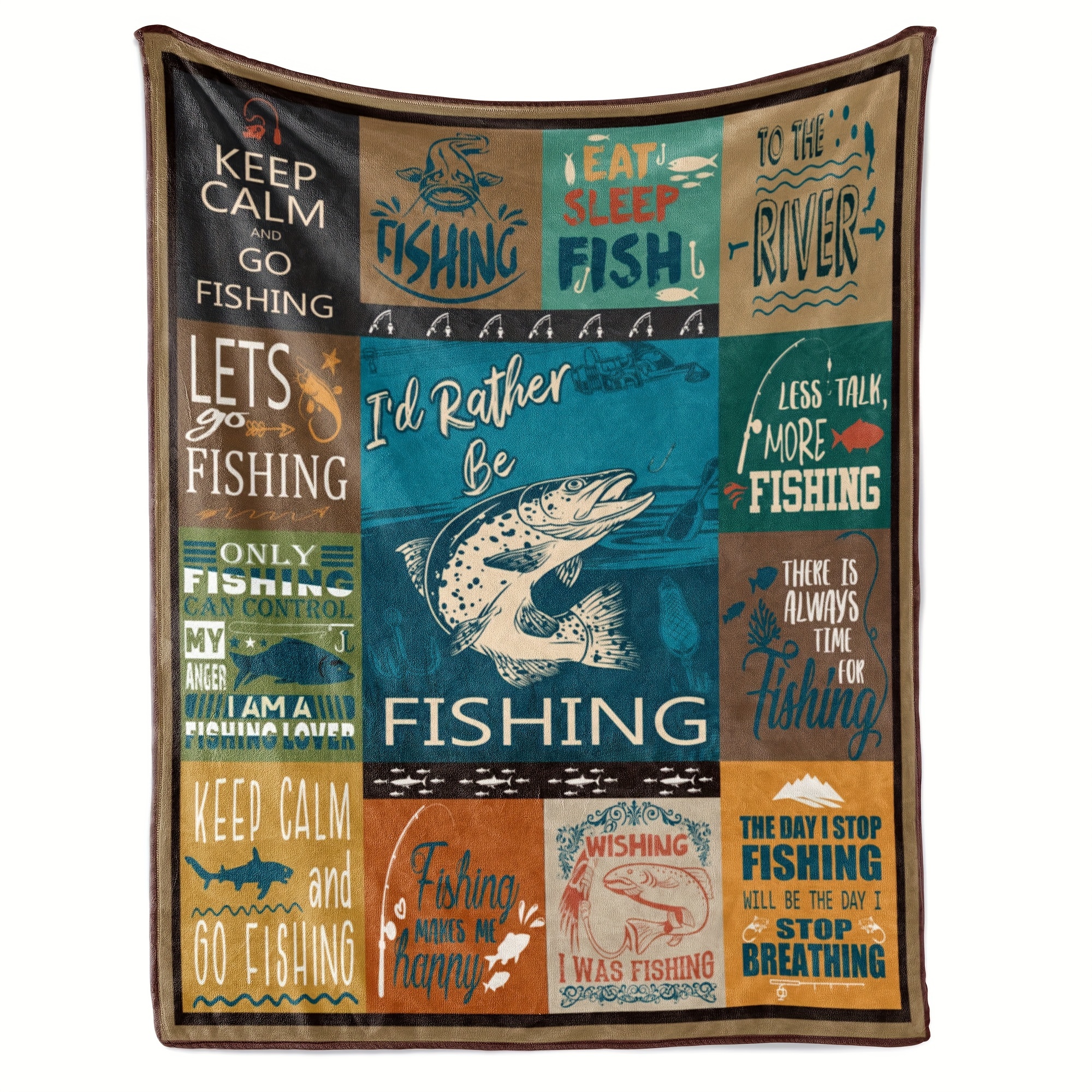 Men's Fishing Gift Blanket Fishing Gifts Men's Fly Fishing - Temu
