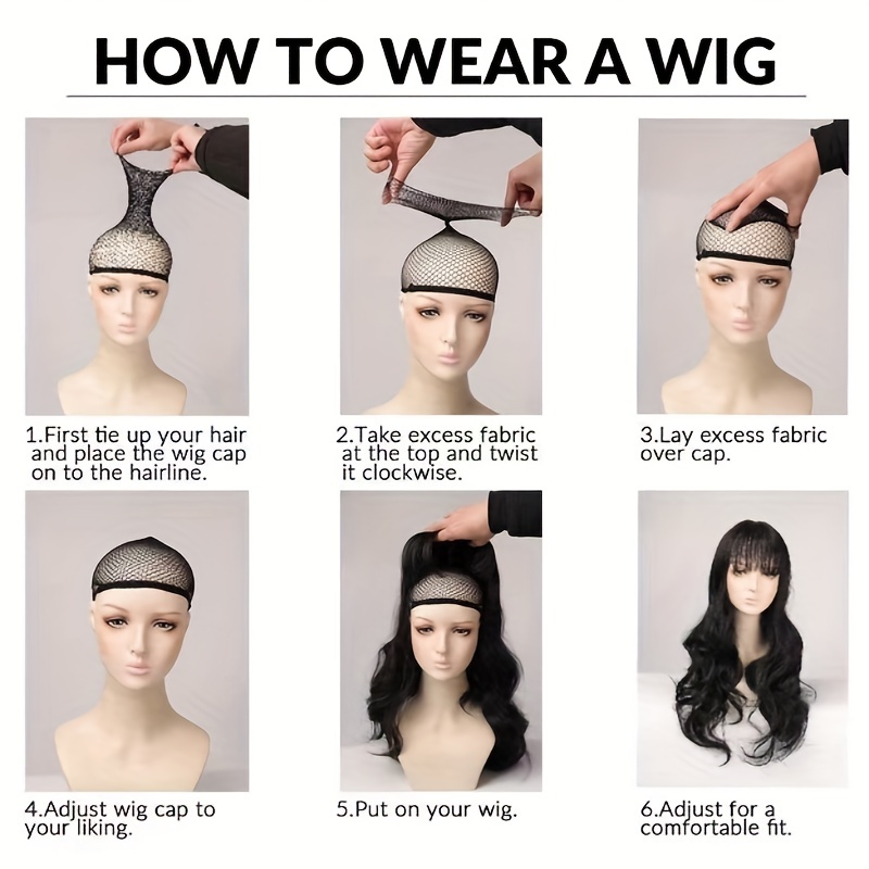 Brown Long Straight Hair Wig with Bangs 81 cm for Women