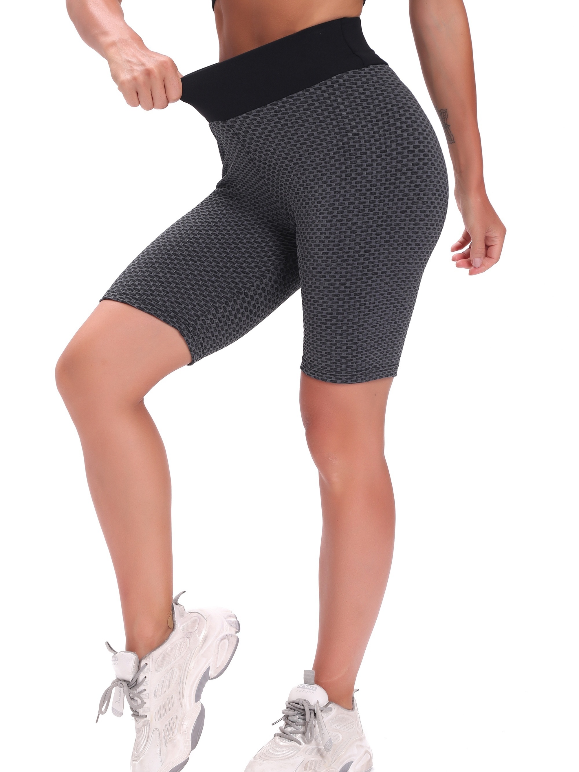 Woman active wear biker shorts