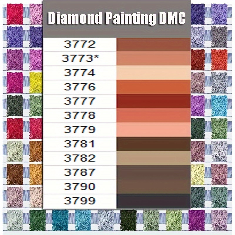 Crystal 1 Inch Rectangular DMC Diamond Painting Labels Stickers