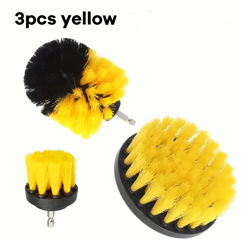 3Pcs Drill Brush Universal Cleaner Scrubber Brushes Auto Care