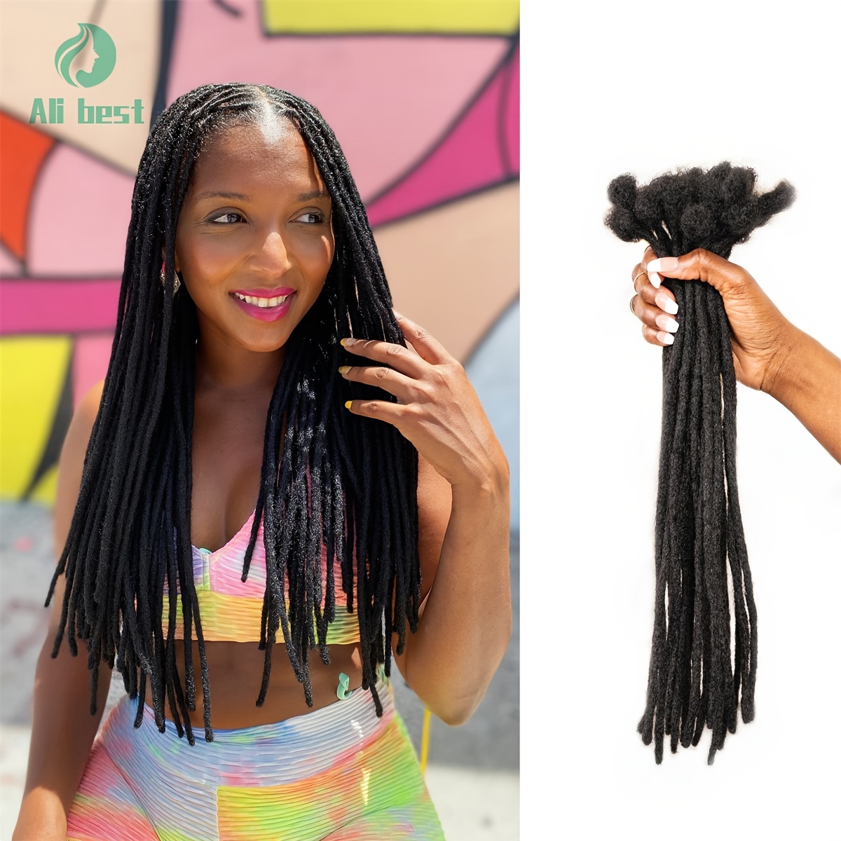 Locs Extensions Human Hair Dreadlock Extensions Dreads 100% - Temu Canada