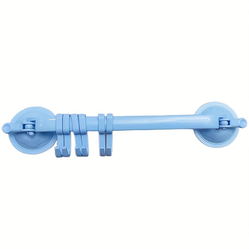 Adjustable Double Suction Cup Coat Hook Rack with 6 Hooks