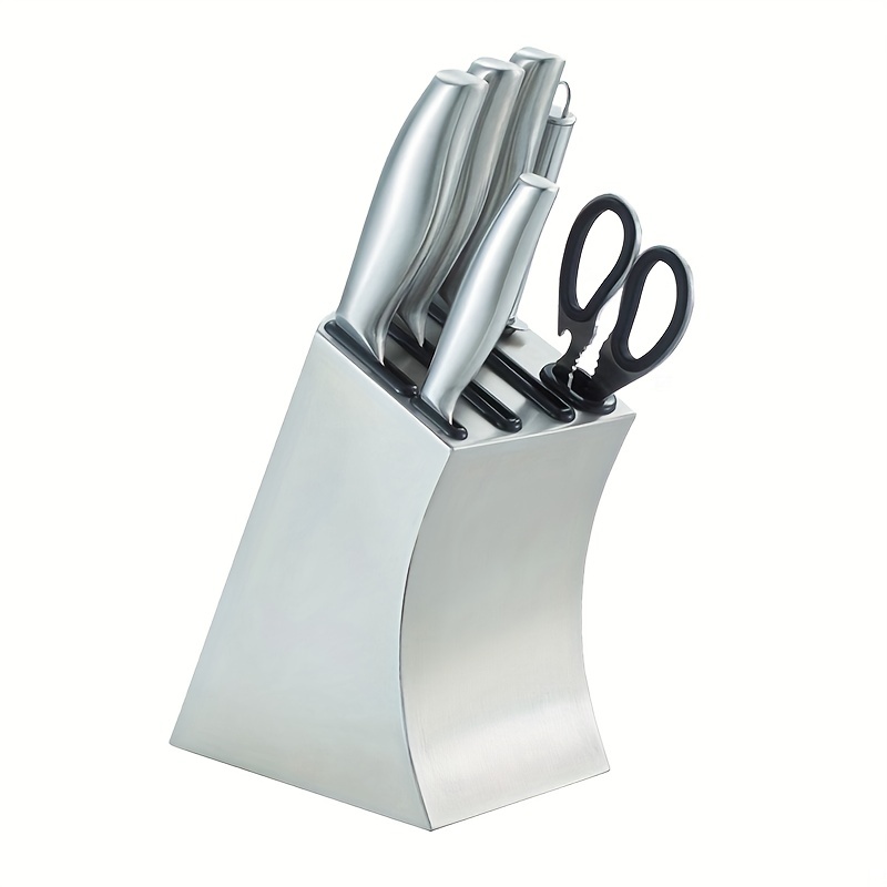 Kitchen Knife Set And Knife Block, Stainless Steel Utility Knives