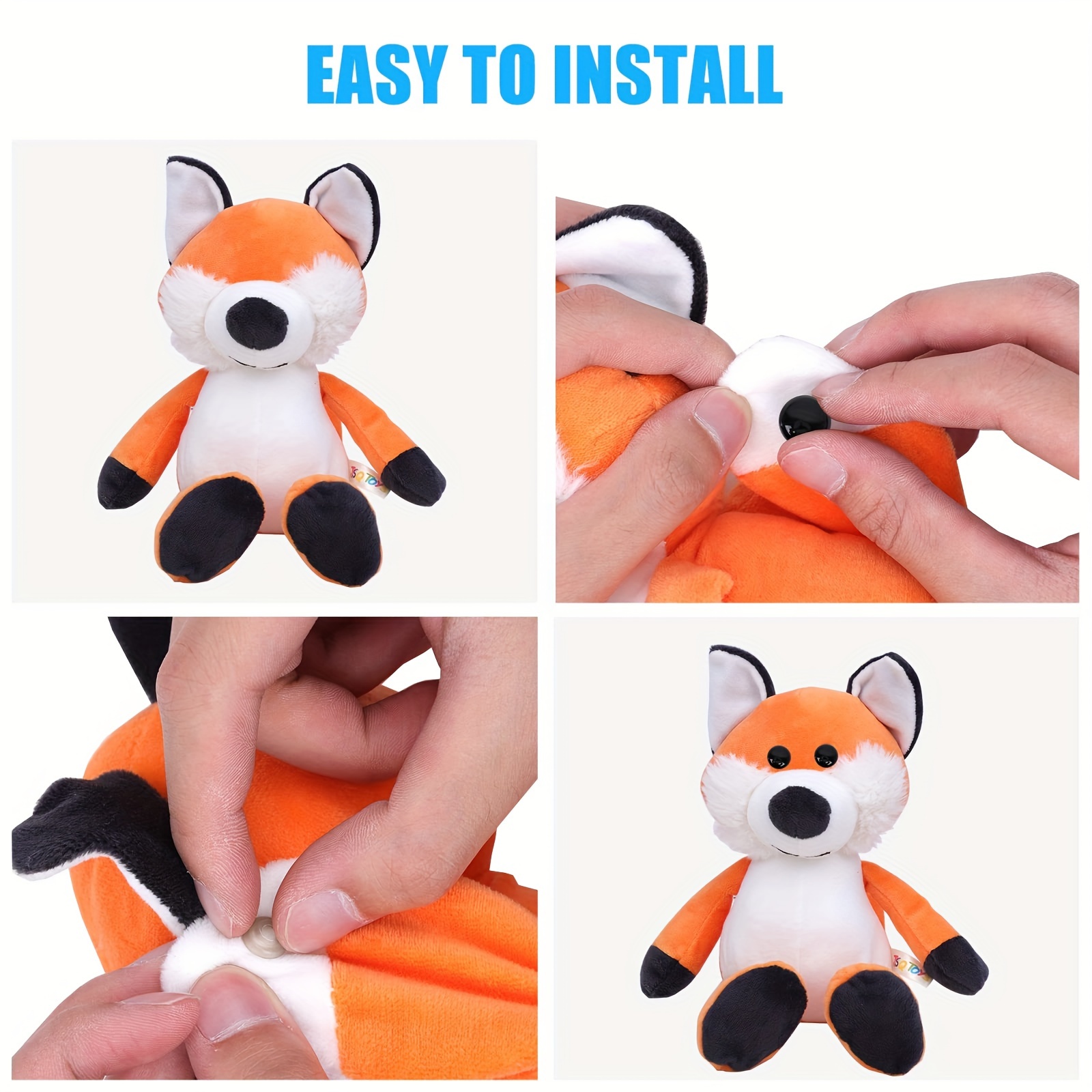 Large Safety Eyes And Nose With Washers For Stuffed Animal - Temu