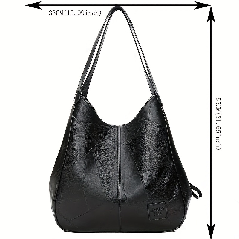 Minimalist Shoulder Bag Vintage PU Hobo Bag