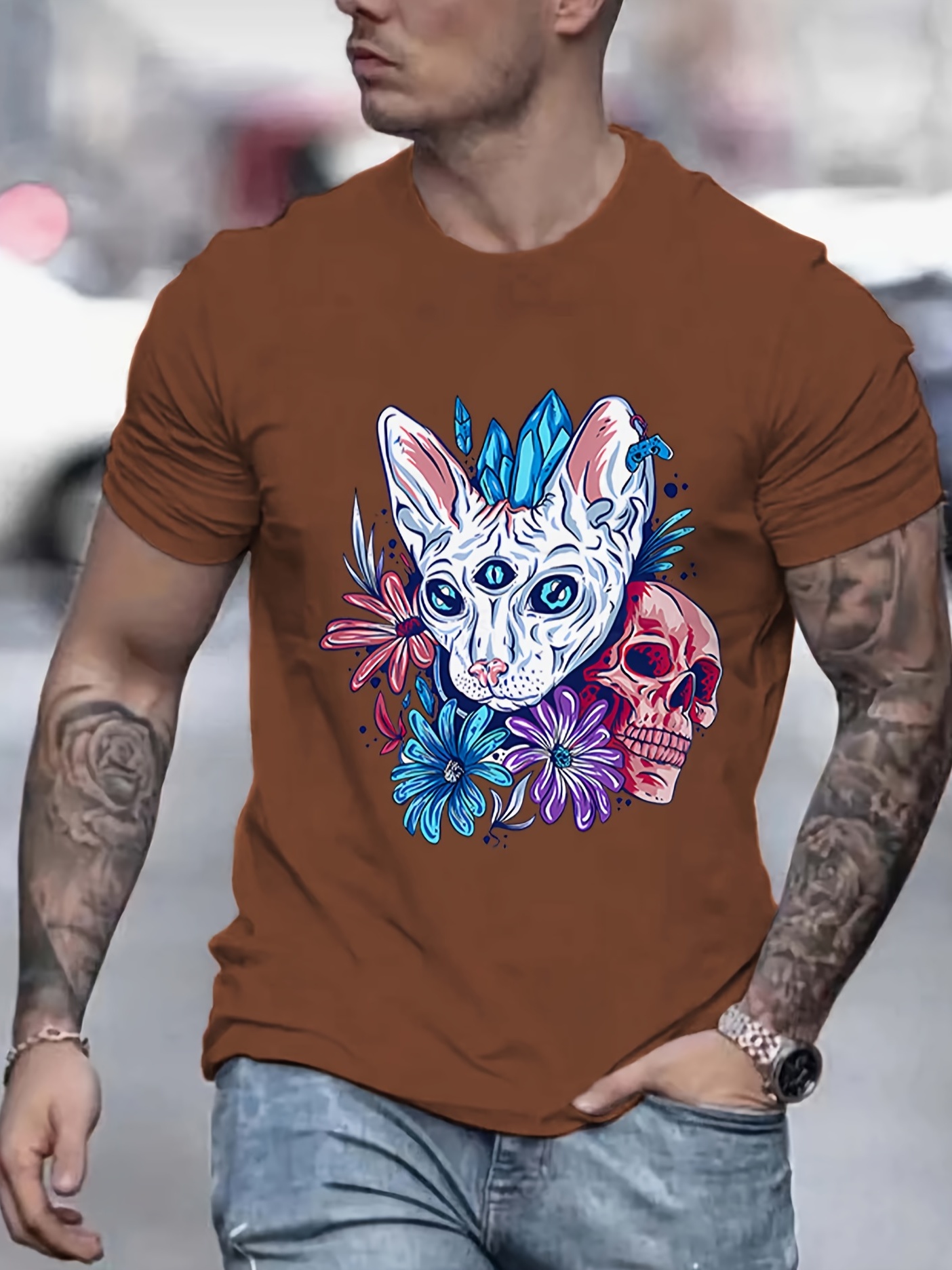 Graffiti Jersey - Sphynx Cat Top