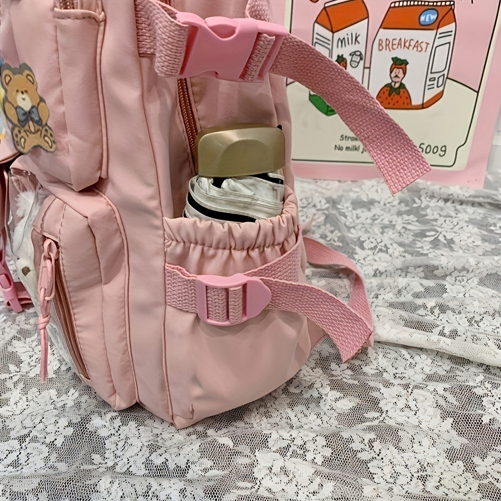 Waterproof School Backpack For Girls Four Badges