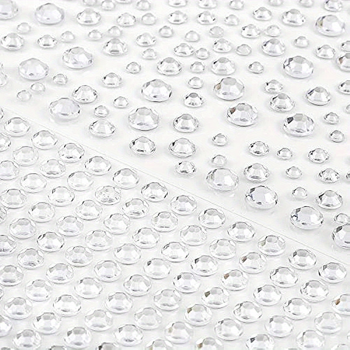 Clear Rhinestones Stickers Self Adhesive Bling Gems Jewels Stickers, Stick  On Rhinestone Strips For Diy Craft, Assorted