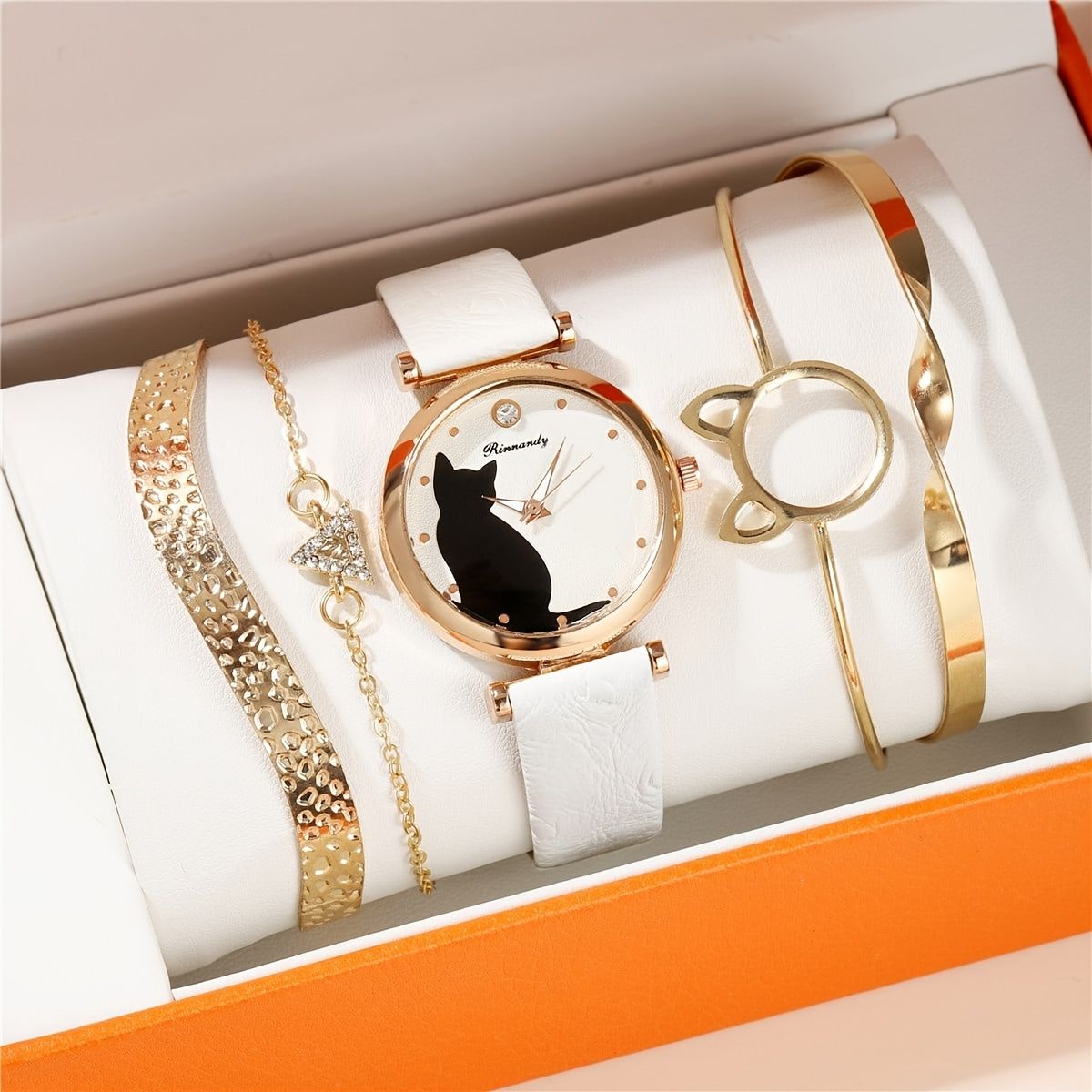 Novelty Animal Cat Elegant Pu Leather Strap Fashion Watch Bracelet For  Women Ladies Girls | Check Out Today's Deals Now | Temu