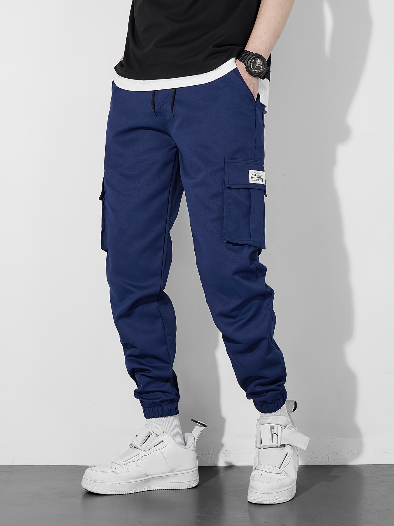 Unique Design Multi Flap Pockets Cargo Pants Men's Casual - Temu United  Kingdom