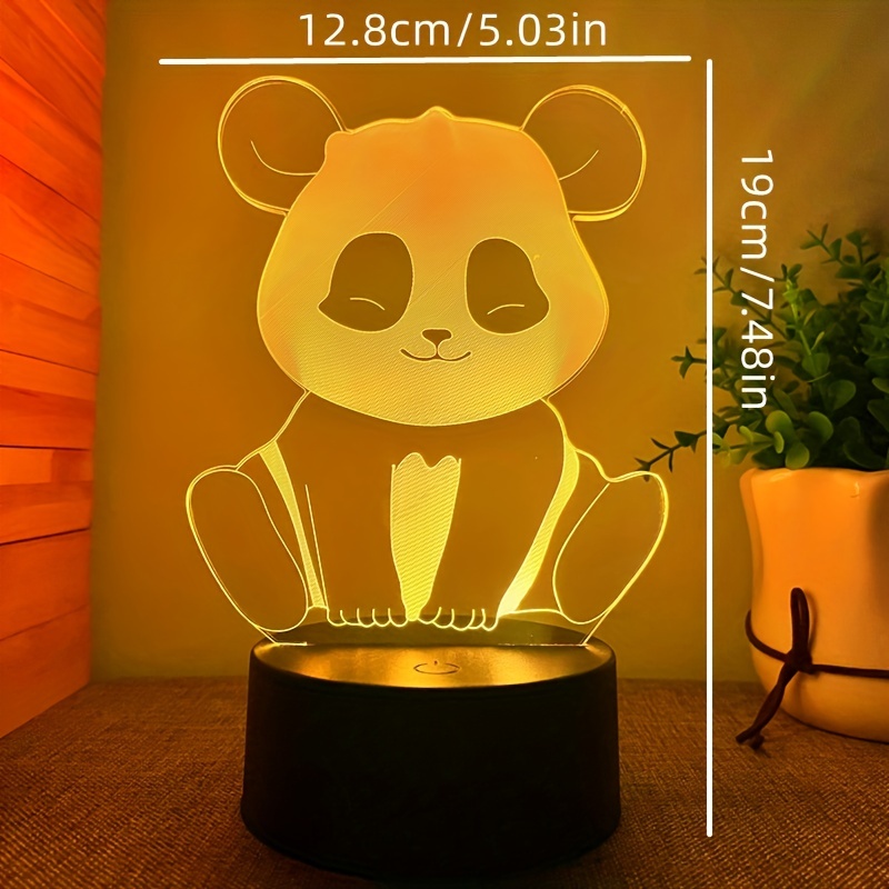 Lámpara de Techo infantil con Osos panda Amarilla
