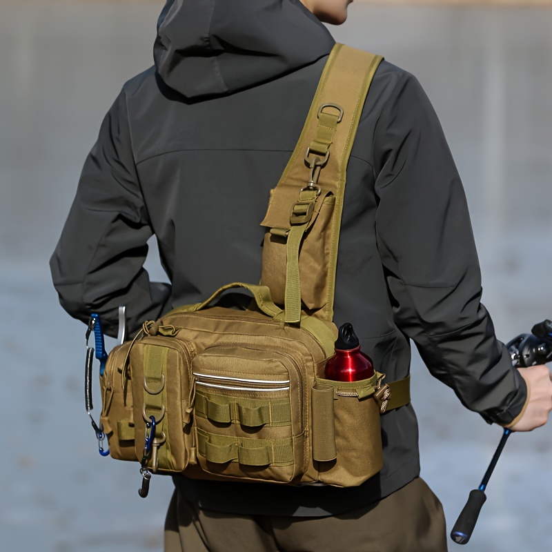 AIMTYD Pond Hopper Fishing Sling Tackle Storage Bag – Lightweight Sling  Fishing Backpack - Sling Tool Bag for Fishing Hiking Hunting Camping