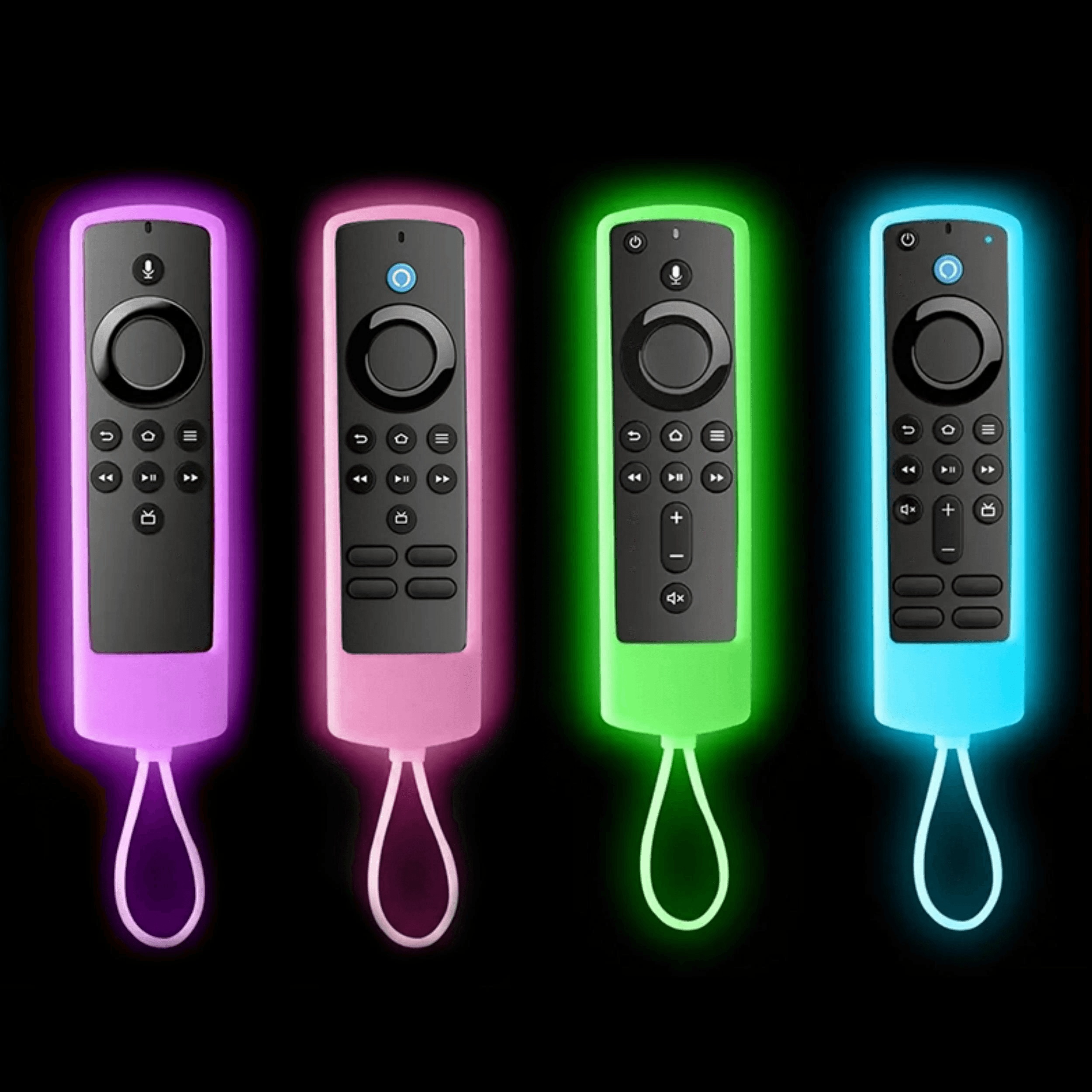 Firestick - Funda para mando a distancia (brilla en la oscuridad),  compatible con Fire TV Stick 4K Alexa Voice Control (verde y azul cielo) :  : Electrónica